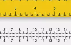  2021/10/rulers-245.jpg School measuring ruler with centimeters and inches. Size indicators with different unit distances. Vector illustration