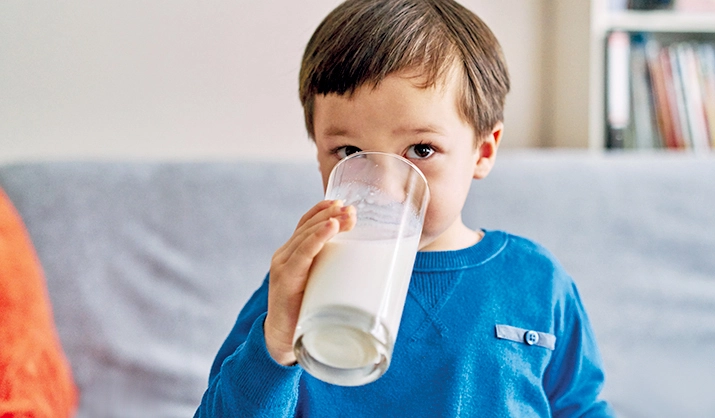 Blog post photo - boy drinking milk