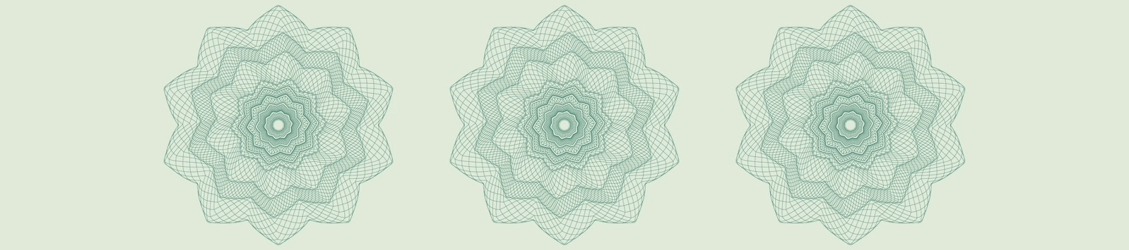 Rosette engraving from financial securities or currency