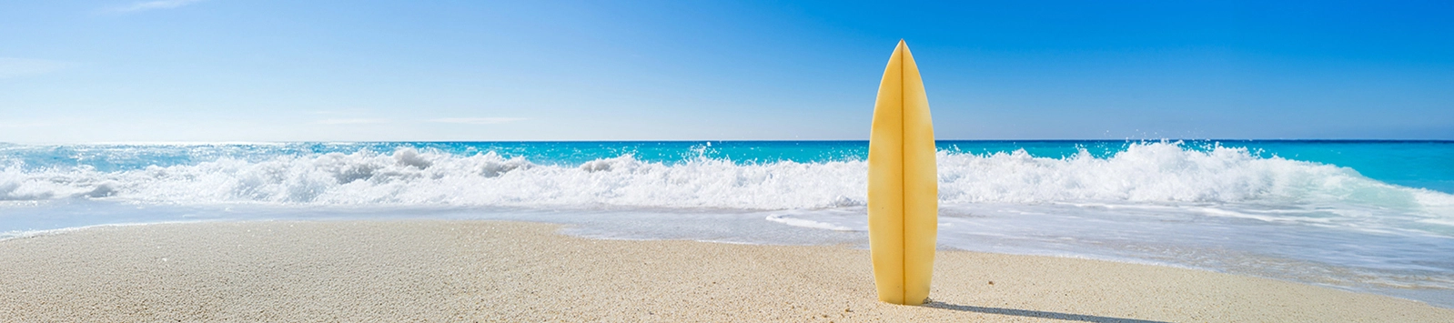 Surfboard on a beach