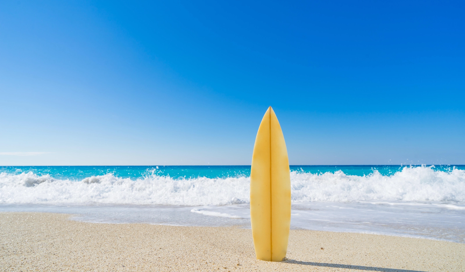 Surfboard on a beach