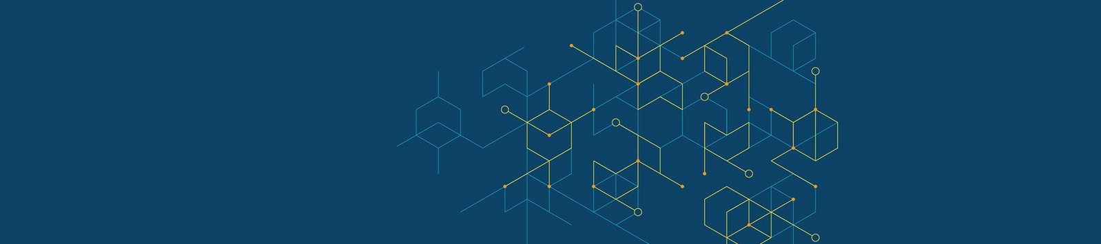 Illustration of cubes and movement, representing innovation